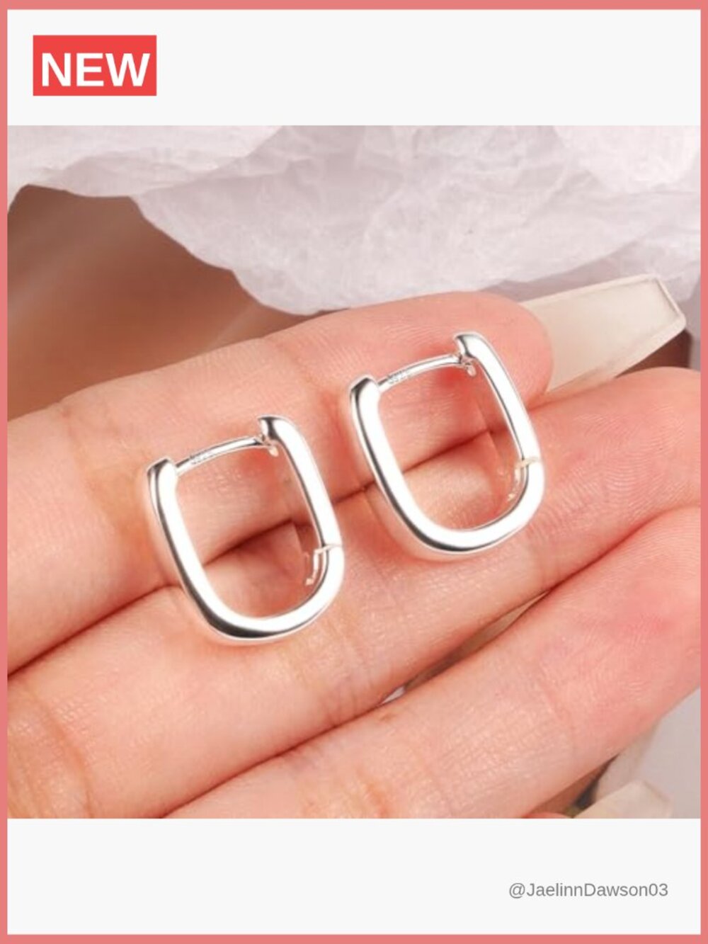Small Chunky Hoop Earrings Silver Gold Hypoallergenic Huggie Earrings - Picture 5 of 7